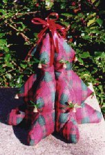 Stuffed fabric Christmas tree